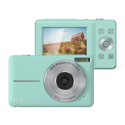 Popular 16X HD Digital Camera 2.4 Inches IPS Kids Digital Camera 44MP Built-in Beauty Autofocus Children Camera