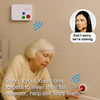 Smart Health Emergency Call System | Wireless Bedside Panic Button Fall Detection | 4G LTE Enabled Home Use Emergency Response