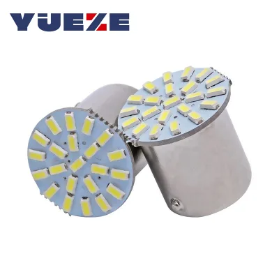 12V Car LED Bulbs 1156 BA15S R5W R10W 1157 BAY15D 3014 22SMD Reverse Light Turn Signal Lamp Daytime Running Light Brake Lamp