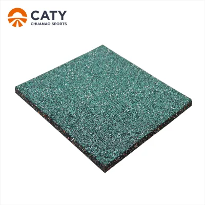 Anti-slip Durable High Density Eco-Friendly Outdoor Rubber Mat Inter-locking Gym Flooring 1000*1000*20mm Thick Rubber Tile