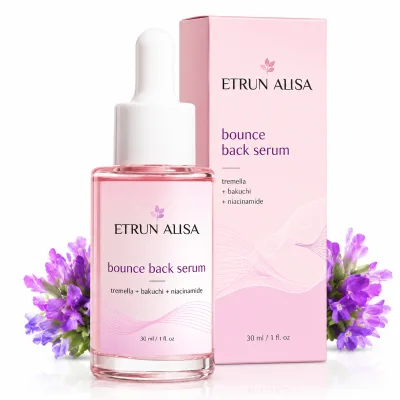 ETRUN ALISA Bounce Back Face Serum Private Label Anti-red Wrinkle Hydrating Tremella Bakuchi Niacinamide Skin Care Premium
