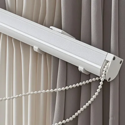 Modern Single Type Roman Blind Track Free Aluminium Corded Free Curtain Track for Roman Window Shades for Home Decor