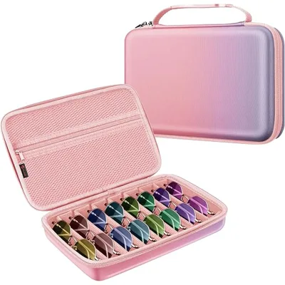 Custom Gradient Color Sunglasses Storage Case for 8 Slots Portable Multiple Glasses Case for Travelling