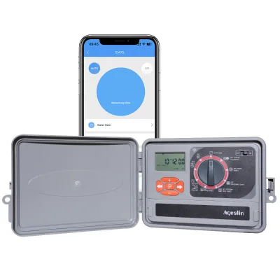 High Performance Heavy Duty Battery Operated Garden Water Timer Plastic Manual Override Function Multiple Outdoor Programming