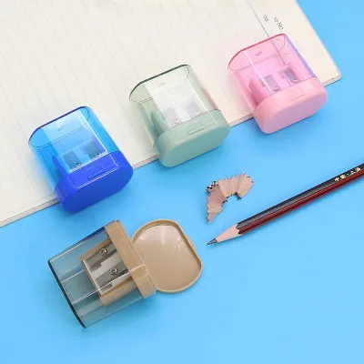 Convenient Practical Student Tools Handheld Pencil Sharpener With Handle for School Bag