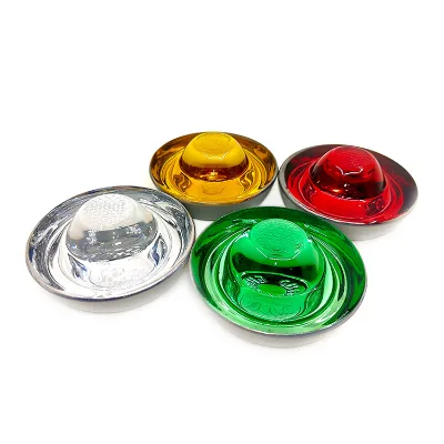 High-Visibility Features Tempered Glass Road Stud 360 Degree Road Marker Light for Nighttime Safety