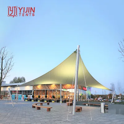 Original Factory Customized Pvdf Fabric Tensile Roof Cover Membrane Structure Sunshade Architecture for Landscape