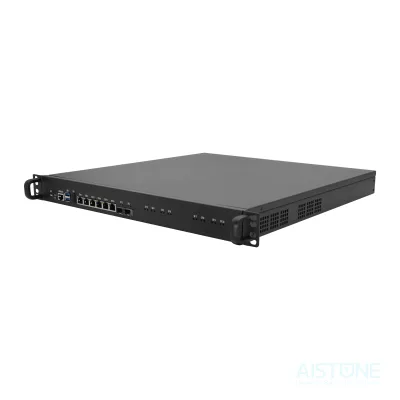 1U Rackmount Firewall 6*1g lan+4*2.5g lan+2*SFP 10G C612 Linux Ubuntu 1U Server support Network wake up Firewall Appliance