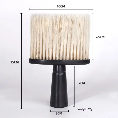 Portable Soft Tapered Fiber Shaving Brush Flat Bottom Comfort Brush for Home Shaving Auxiliary Use