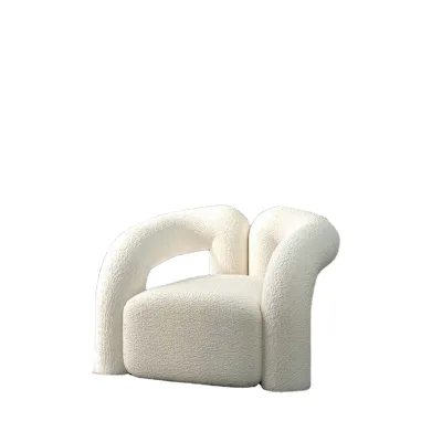 Modern Minimalist Reclining Fabric Sofa Chair for Home Office Casual Negotiation and Leisure Living for Living Room Furniture