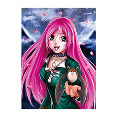 3D Impressionist Style Japanese Anime Lenticular Poster 30*40cm Fast Shipping Home Decorations 3D Printed on Paper Support Base