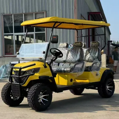 Compact 48V Electric Golf Cart Heavy-Duty 4-Seater Buggy With Durable Battery Engine