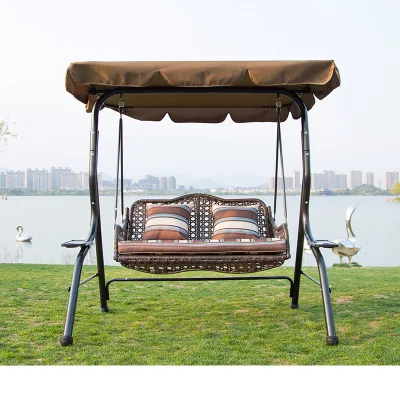 Glamping Baby Rocking Double Seater Swing Hanging Chair High Quality Hanging Swing Chair With Cushion