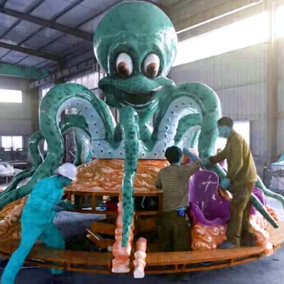 Factory Price Cheap Octopus Style Rides Children Adult Turntable Rides Amusement Park Equipment for Sale