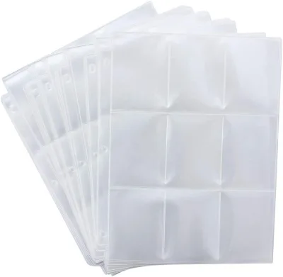 Binder Cards Hot Selling Board Game Store 3" X 4" Regular 9 Pocket High Quality Inside Pages