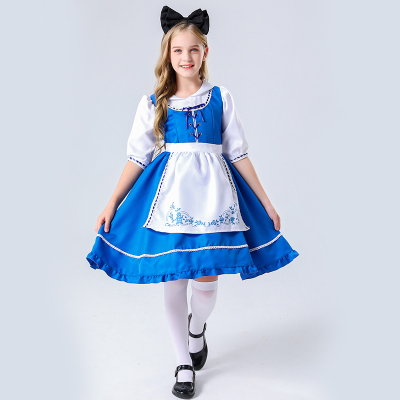Blue Alice Costumes Role Playing of Traditional Cosplay Dance Performance Costumes