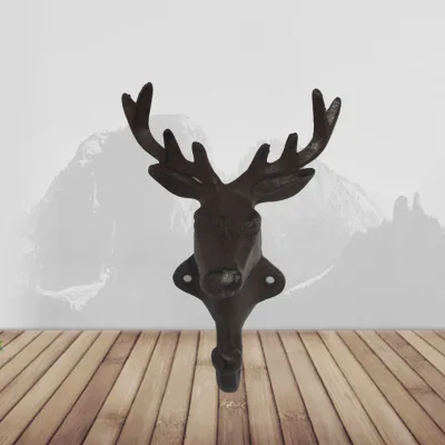 Latest Arrival Metal Wall Hook Double Tiers for Bathroom for Hanging Animal Clothes Cleaning Tools and Jewelry