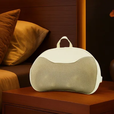 Charging Electric Deep Body Massage Pillow with Heating Function and Pain Relief Therapy, Portable Massage Pillow