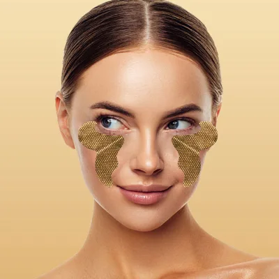 Ovilz OEM 24K Gold Anti Wrinkle Moisturizing Collagen Brightening Facial Skin Care Sheet Eye Mask
