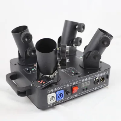 Electric Powder Streamers Confetti Popper Cannon 4 Shots Machine with Remote Control for Gender Reveal Baby Shower Wedding Party