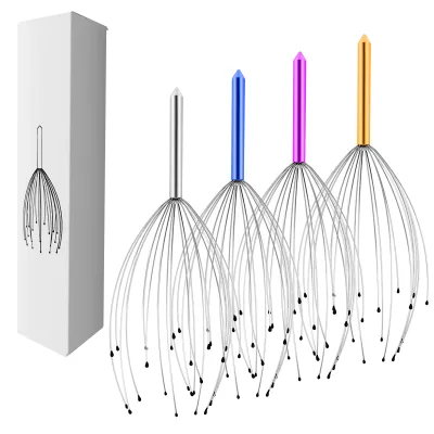 High Quality 20 Fingers Scalp Massager Tool Rejuvenating Head Hair Scratcher Massage No Painful Scratches Tangling Massager