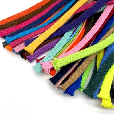 2021 Fashional  Custom Colors Hoodie Laces Drawcord  Polyester Flat Drawcord