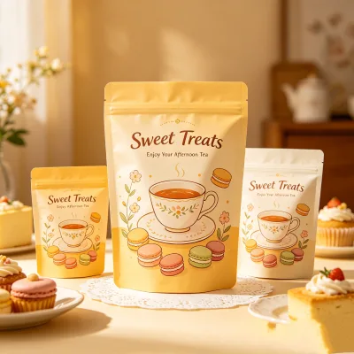 Wholesale Custom Brand Food Grade Stand up Resistant Moisture Packaging Pouches for Nougat Bars Crispy Sugar Nut Confectionery