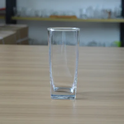 Cheap Machine Blown square Highball Glass Cup Long Drink Cup
