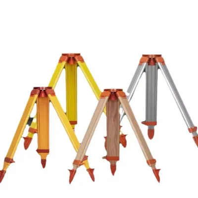 Level Fitting Tripod Total Station Tripod Theodolite Wooden Leg Aluminum Tripod
