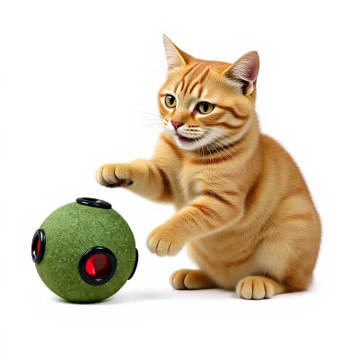 New Catnip Glowing Bell Fun cat Fun Toy Hollow Grinding Teeth Cleaning Catnip Balls Cat Luminous Ball