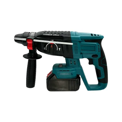Industrial Grade Rechargeable Hammer Drill Electric with Strong Impact Lithium-ion Professional Powered  Bit Tool