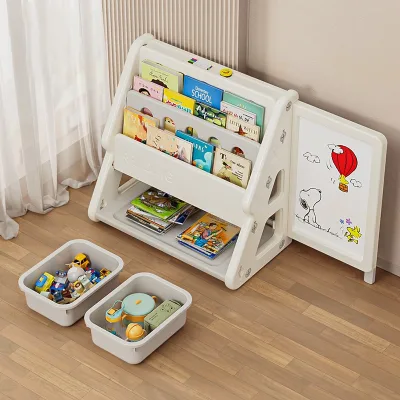 Pull Drawable Artboard Multi-Functional Bookshelf Combination Kids Furniture Sets Book Rack Modern With Toys Storage Cabinet