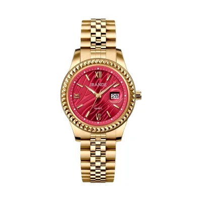 JRANDE Luxury Casual Watch for Woman Waterproof Date Ladies Watch Elegant Diamonds Women's Quartz Watches Simple Female Clock
