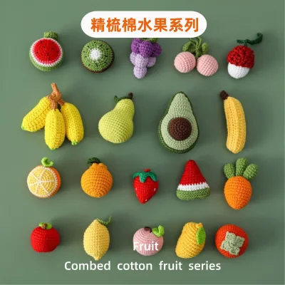 OEM ODM Handmade Crochet Fruit Amigurumi Toy Keychain Love Crochet Present Promotion Gift Keyring Graduation Christmas Gift