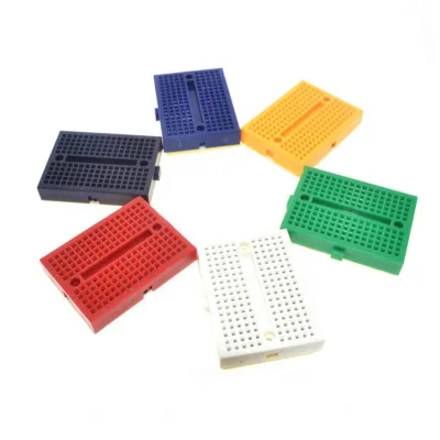 SYB-170 Mini Solderless Prototype Experiment Test Breadboard 170 Tie-points 35*47*8.5mm for Smart Car Robot Electronics Diy Kit