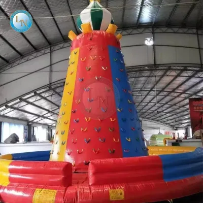 LINO Premium Commercial Grade Inflatable Combo Climbing Wall with Customizable Size & 5-10 Passengers for Commercial Venues