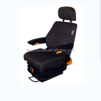 Luxury Pneumatic Railway Captain Seating Chair Air Suspension System Leather Car Driver Seat