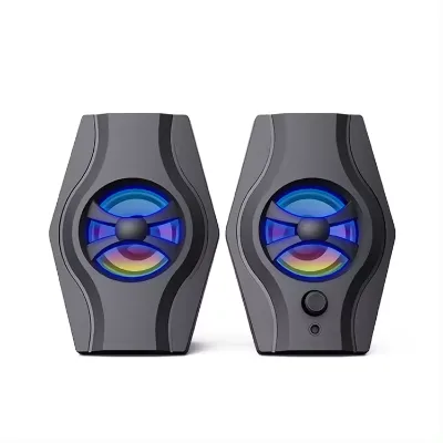 Portable Bluetooth Speaker LED Color Light Wireless Bass Subwoofer Mini Outdoor Waterproof Column Boombox Party-Suitable Battery