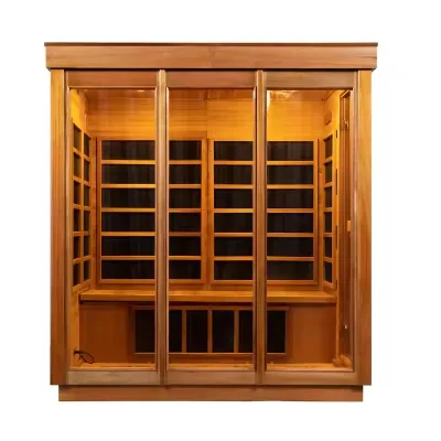 OEM Modern Style Indoor Wet Sauna Solid Hemlock Wood Tradition Spa Massage for 4 People Traditional Style Wet Sauna