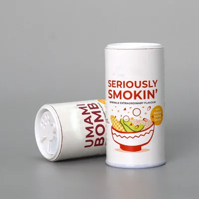 Food Grade Herb & Spice Tools New Materials Pepper Paper Cans with Foil Spice Packaging Canister