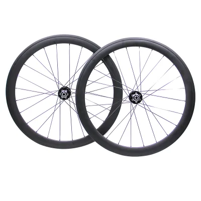 High Quality 700c Carbon Wheels Bicycle 14Gx32H Tire Spoke Bicycle Parts 14mm Extended Cap Brake Carbon Wheels Road Bike