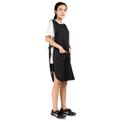 Hair Stylist Barber Apron Black Beauty Hair Salon Soft Cloth Material Barber Shop Apron