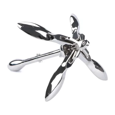 High Quality Mirror Polished 316 Stainless Steel Marine Anchor Foldable Simple for Marine Yacht Fishing Boat