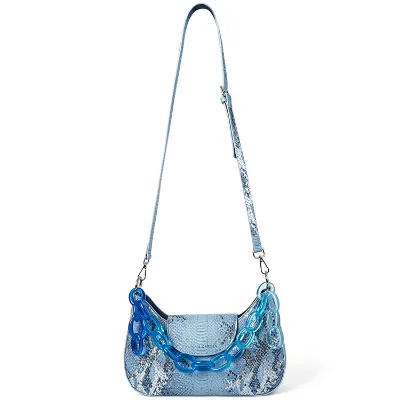 New Trendy Ladies Shoulder Bags High Quality Snakeskin Pattern Pu Leather Handbags Wholesale Women Crossbody Bags