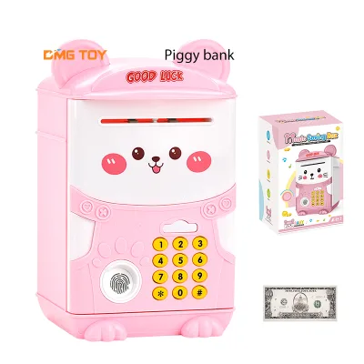 Custom Piggy Bank Electronic Automatic Mini Safe Coins ATM  Money Saving Box Piggy Bank for Children