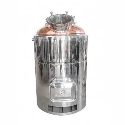 250L Wood Heated Stainless Steel Copper Whiskey Vodka Rum Gin Alcohol Still