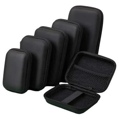 Custom Small Zip EVA Carry Case for Travel Pouch with Neck Straps Convenient Carrying Bag Case