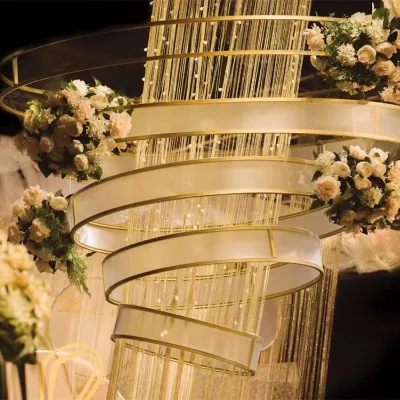 Wedding Props Backdrop Sunshine Panel Arch Background Decoration Crystal Door Wedding Stage Layout Decoration