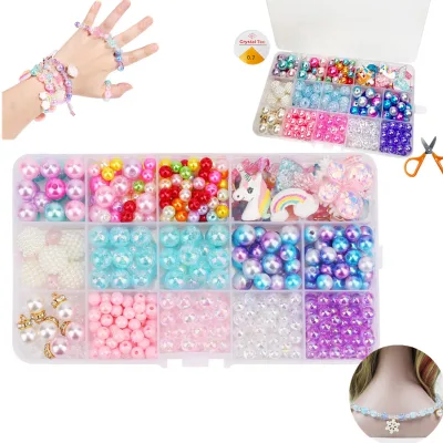 568pcs Multi-Colored DIY Beads for Jewelry Making for Girls Jewelry Bracelet Making