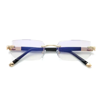 2020 Trimmed Presbyopic Anti-blue Light Fashion Readers Rimless Glasses